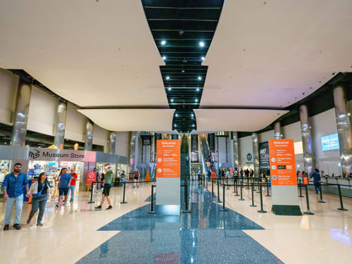 Guests walking in the Entry Hall of Griffin MSI